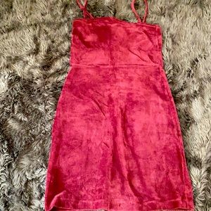 Burgundy dress